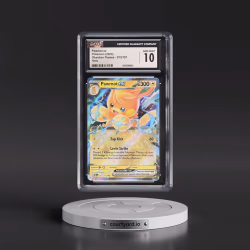2023 Obsidian Flames - OBF EN #073/197 Pawmot ex - Holo (CGC 10 GEM MINT)