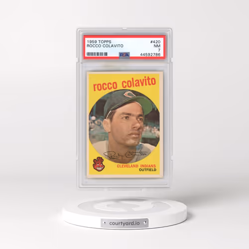 1959 Topps #420 Rocco Colavito (PSA 7 NM)