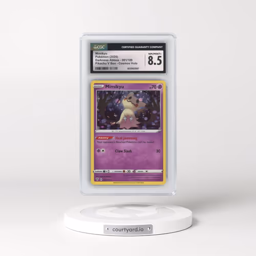 2020 Pokémon Sword & Shield Darkness Ablaze #081 Mimikyu - Holo Cosmos (CGC 8.5 NM-MT+)