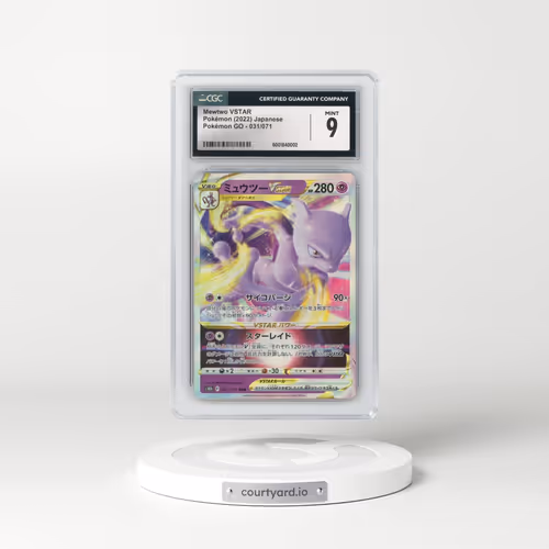 2022 Pokémon GO #031/071 Mewtwo VSTAR - Holo (CGC 9 MINT)
