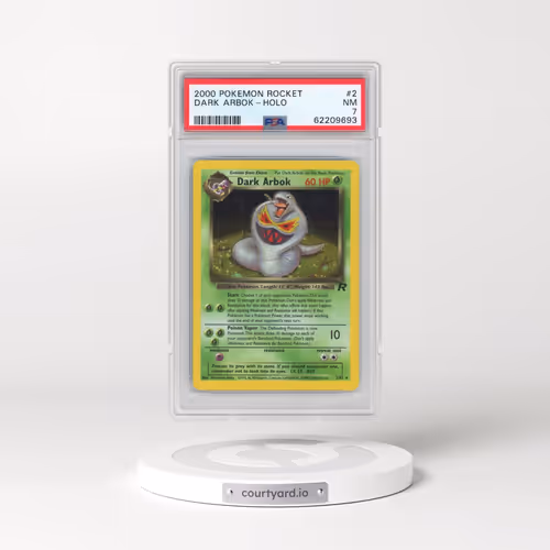 2000 Pokémon Rocket #2 Dark Arbok - Holo (PSA 7 NM)