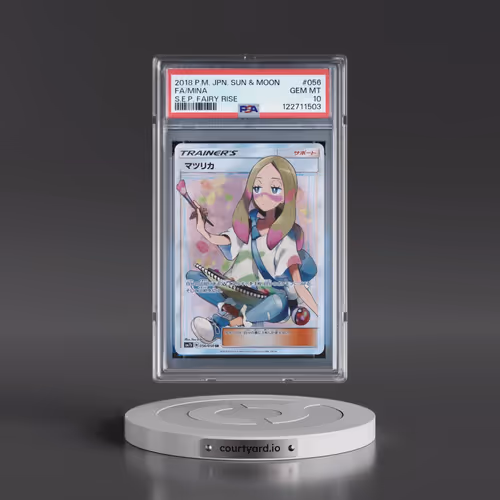 2018 Pokémon Sun & Moon Strength Expansion Pack Fairy Rise #056 Mina - Full Art (PSA 10 GEM MINT)