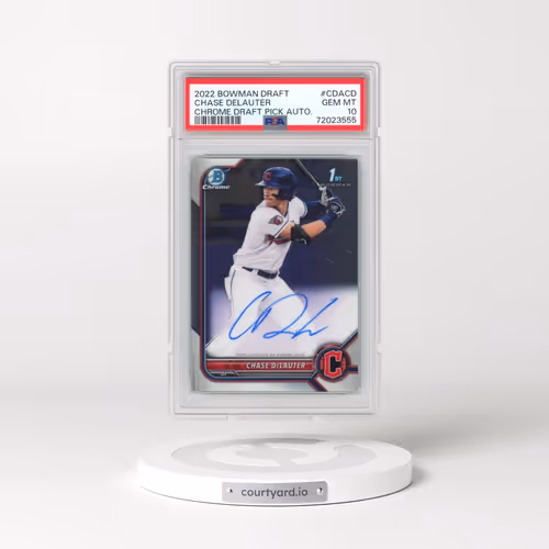 2022 Bowman Draft Chrome Draft Pick Autographs #CDACD Chase Delauter (PSA 10 GEM MINT)