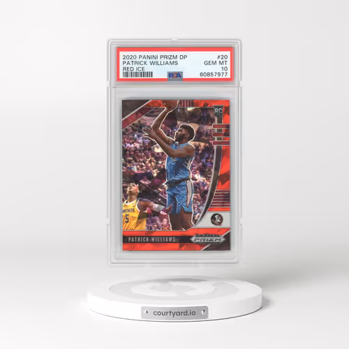 2020 Panini Prizm Draft Picks #20 Patrick Williams - Red Ice (PSA 10 GEM MINT)