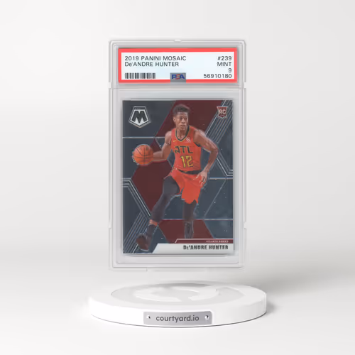 2019 Panini Mosaic #239 De'Andre Hunter (PSA 9 MINT)