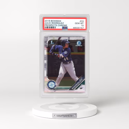 2019 Bowman Prospects Chrome #33 Julio Rodriguez (PSA 10 GEM MINT)