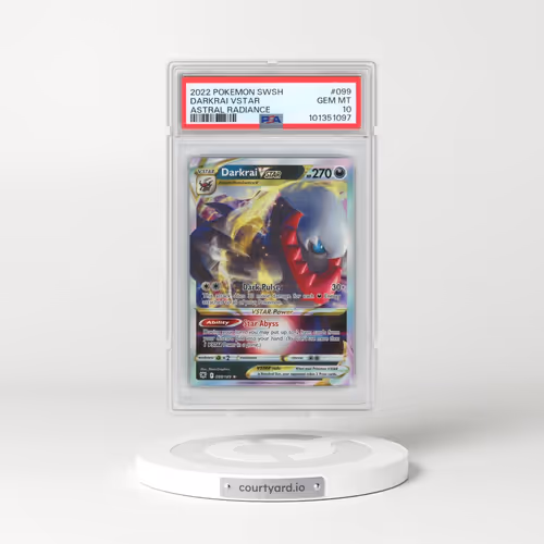 2022 Pokémon Sword & Shield Astral Radiance #099 Darkrai Vstar (PSA 10 GEM MINT)