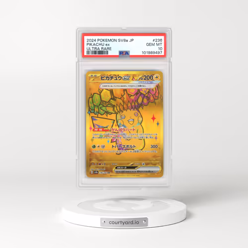 2024 Pokémon Sv8a-Terastal Fest EX #236 Pikachu EX - Holo Ultra Rare (PSA 10 GEM MINT)