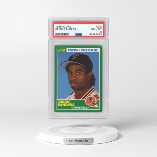 1989 Score #246 Deion Sanders (PSA 8 NM-MT)