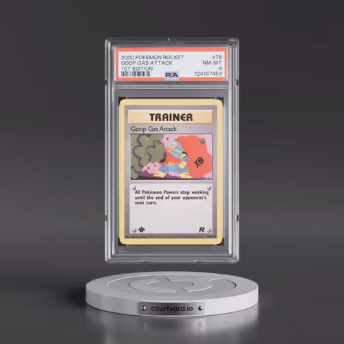 2000 Pokémon Rocket #78 Goop Gas Attack - 1st Edition (PSA 8 NM-MT)