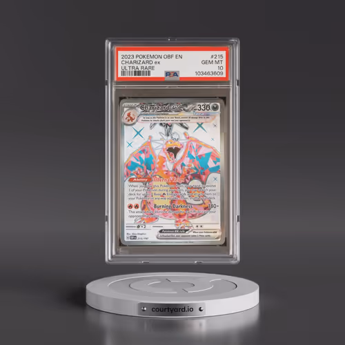 2023 Pokémon Obf EN-Obsidian Flames #215 Charizard EX - Holo Ultra Rare (PSA 10 GEM MINT)