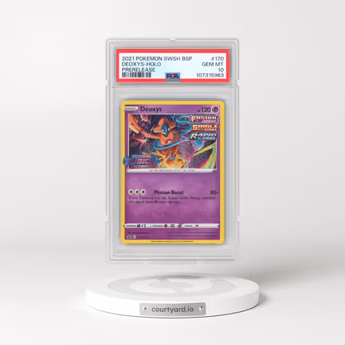 2021 Pokémon Swsh Black Star Promo #170 Deoxys - Holo Prerelease (PSA 10 GEM MINT)