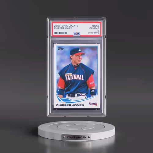 2013 Topps Update #US53 Chipper Jones (PSA 10 GEM MINT)