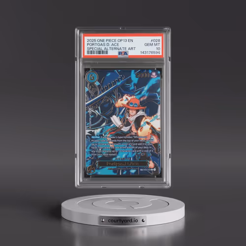 2025 One Piece OP13-Carrying on His Will #028 Portgas D. Ace - Special Alternate Art (PSA 10 GEM MIN