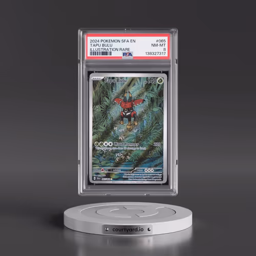 2024 Pokémon Sfa EN-Shrouded Fable #065 Tapu Bulu - Illustration Rare (PSA 8 NM-MT)
