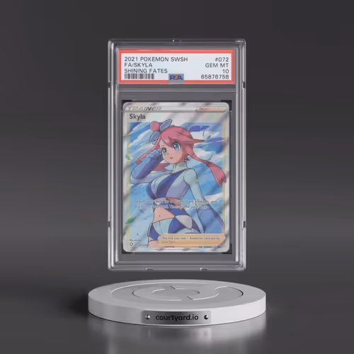 2021 Pokémon Sword & Shield Shining Fates #072 Skyla - Full Art (PSA 10 GEM MINT)