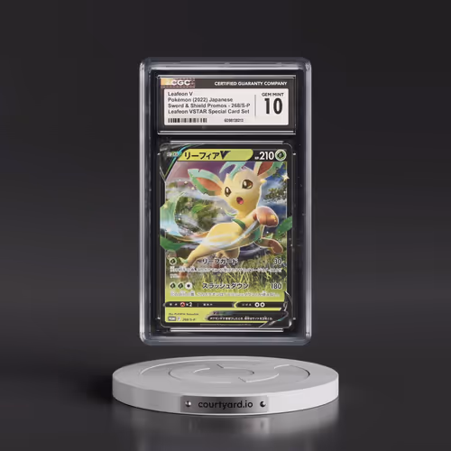 2019 Sword & Shield Promos #268/S-P Leafeon V - Holo Leafeon VSTAR Special Card Set (CGC 10 GEM MINT