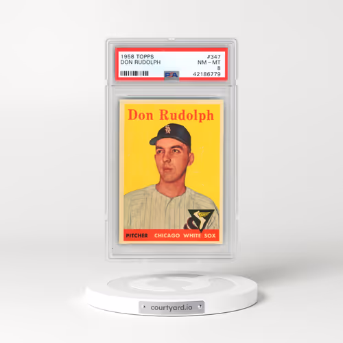 1958 Topps #347 Don Rudolph (PSA 8 NM-MT)