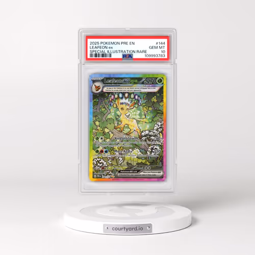 2025 Pokémon Pre EN-Prismatic Evolutions #144 Leafeon EX - Holo Special Illustration Rare (PSA 10 GE