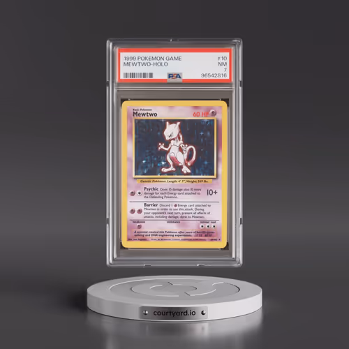 1999 Pokémon Game #10 Mewtwo - Holo (PSA 7 NM)