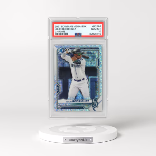 2021 Bowman Mega Box Chrome #BCP86 Julio Rodriguez (PSA 10 GEM MINT)