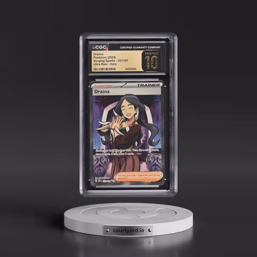 2024 Pokémon Ssp EN-Surging Sparks #231 Drasna - Ultra Rare (CGC 10 PRISTINE)