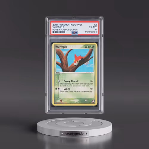 2004 Pokémon Kids' WB! Poke Card Creator #2 Wurmple (PSA 6 EX-MT)