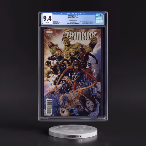 Champions #1 CGC 9.4 White Pages (Marvel Comics, 12/16) - Universal Brooks Variant Cover