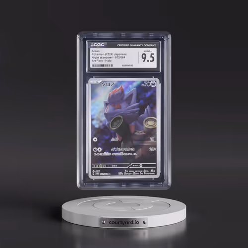 2024 Pokémon Sv6a-Night Wanderer #072 Zorua - Art Rare (CGC 9.5 MINT+)