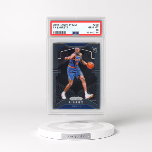 2019 Panini Prizm #250 RJ Barrett (PSA 10 GEM MINT)