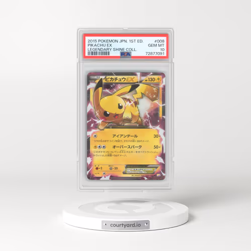 2015 Pokémon Legendary Shine Collection #008 Pikachu EX - 1st Edition Holo (PSA 10 GEM MINT)