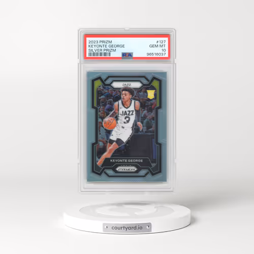2023 Panini Prizm #127 Keyonte George - Silver Prizm (PSA 10 GEM MINT)