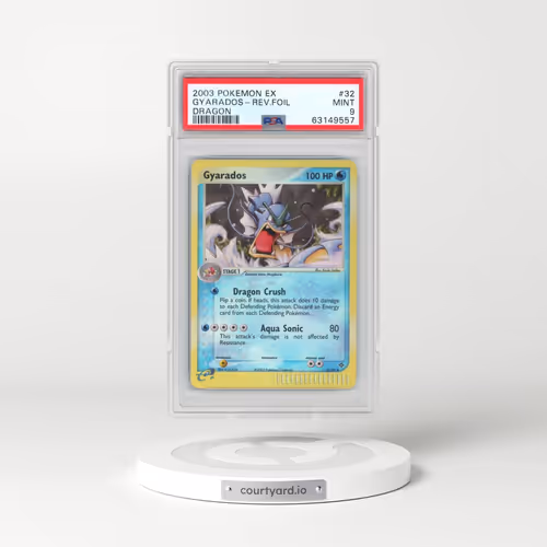 2003 Pokémon EX Dragon #32 Gyarados - Reverse Foil (PSA 9 MINT)