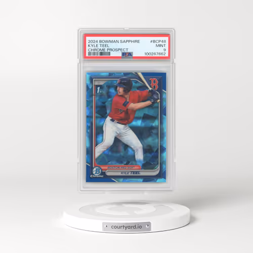 2024 Bowman Sapphire Edition Chrome Prospects #BCP48 Kyle Teel (PSA 9 MINT)