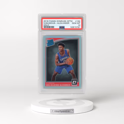2018 Panini Donruss Optic #162 Shai Gilgeous-Alexander - Holo (PSA 10 GEM MINT)