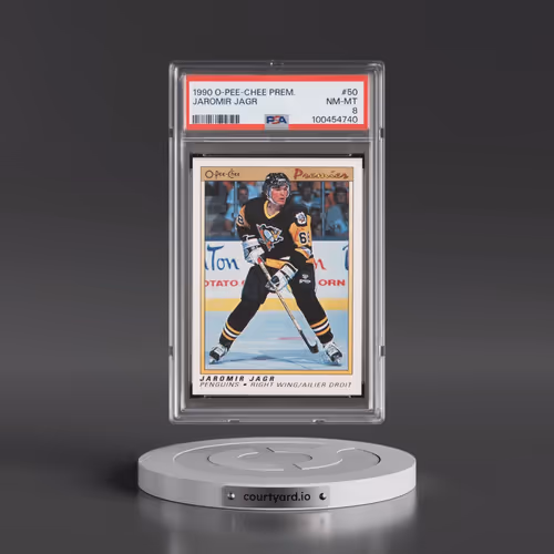 1990 O-Pee-Chee Premier #50 Jaromir Jagr (PSA 8 NM-MT)