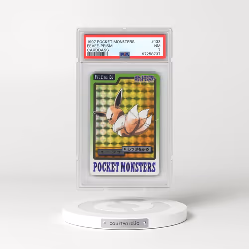 1997 Pocket Monsters Carddass #133 Eevee-Prism (PSA 7 NM)