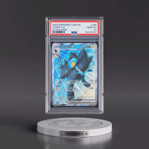 2024 Pokémon Twm EN-Twilight Masquerade #195 Luxray EX - Holo Ultra Rare (PSA 10 GEM MINT)