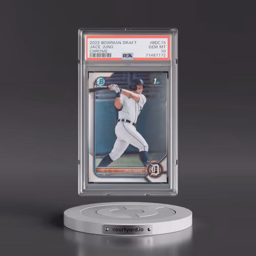 2022 Bowman Draft #BDC15 Jace Jung - Chrome (PSA 10 GEM MINT)