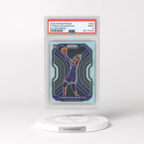 2020 Panini Prizm #262 Tyrese Haliburton - Silver Prizm (PSA 9 MINT)