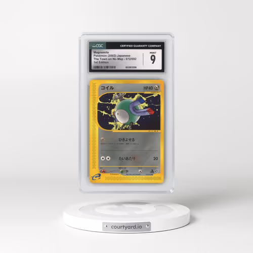2002 The Town on No Map #072/092 Magnemite - 1st Edition (CGC 9 MINT)
