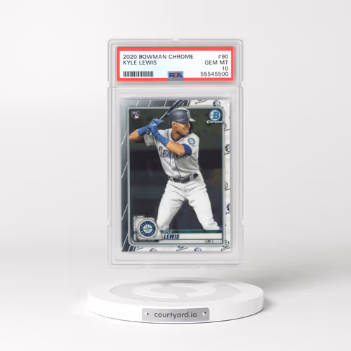 2020 Bowman Chrome #90 Kyle Lewis (PSA 10 GEM MINT)