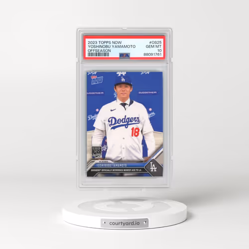 2023 Topps Now Offseason #OS25 Yoshinobu Yamamoto (PSA 10 GEM MINT)
