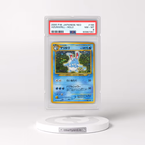 2000 Pokémon Neo #184 Azumarill - Holo (PSA 8 NM-MT)