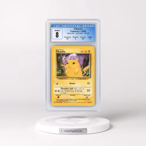 1999 Base Set #58/102 Pikachu - Yellow Cheeks (CGC 8 NM-MT)