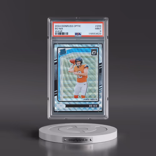 2024 Panini Donruss Optic #209 Bo Nix - Wave (PSA 9 MINT)