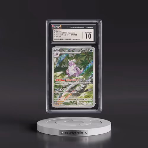 2023 Pokémon Card 151 #174/165 Nidoking - Art Rare Holo (CGC 10 GEM MINT)