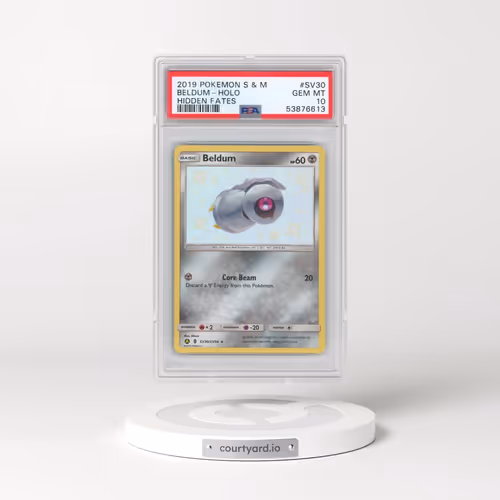 2019 Pokémon Sun & Moon Hidden Fates #SV30 Beldum - Holo (PSA 10 GEM MINT)
