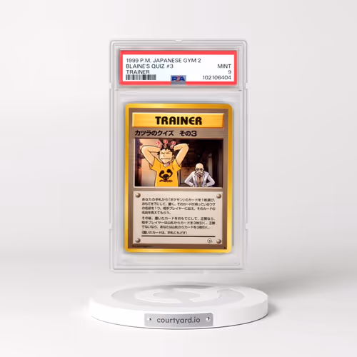 1999 Pokémon Gym 2 Blaine's Quiz #3 - Trainer (PSA 9 MINT)