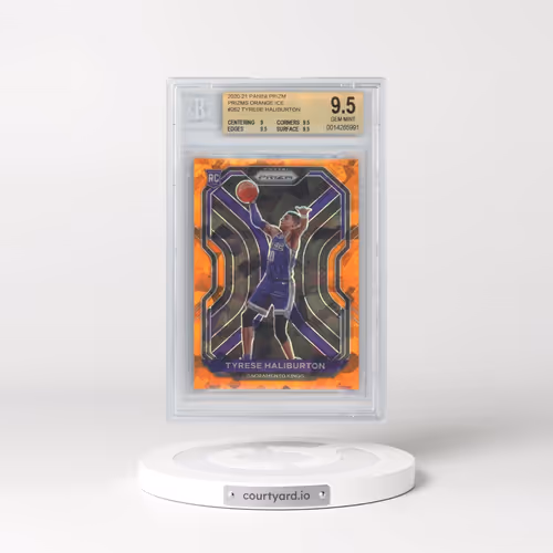 2020 Panini Prizm #262 Tyrese Haliburton - Orange Ice (BGS 9.5 GEM MINT)